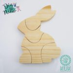 PUZZLE CONEJO DE MADERA