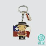 LLAVERO METAL HUASITO BANDERA